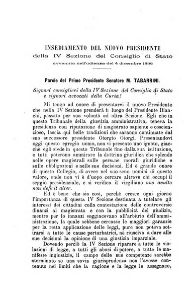 La giustizia amministrativa raccolta di decisioni e pareri del Consiglio di Stato, decisioni della Corte dei conti, sentenze della Cassazione di Roma, e decisioni delle Giunte provinciali amministrative