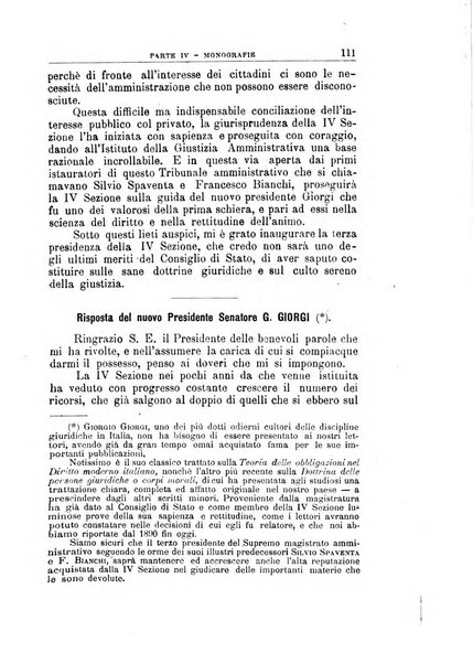 La giustizia amministrativa raccolta di decisioni e pareri del Consiglio di Stato, decisioni della Corte dei conti, sentenze della Cassazione di Roma, e decisioni delle Giunte provinciali amministrative