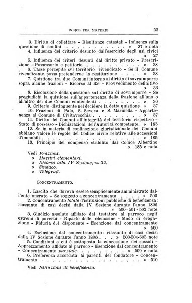 La giustizia amministrativa raccolta di decisioni e pareri del Consiglio di Stato, decisioni della Corte dei conti, sentenze della Cassazione di Roma, e decisioni delle Giunte provinciali amministrative