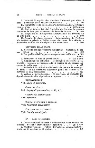 La giustizia amministrativa raccolta di decisioni e pareri del Consiglio di Stato, decisioni della Corte dei conti, sentenze della Cassazione di Roma, e decisioni delle Giunte provinciali amministrative