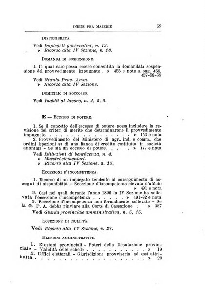 La giustizia amministrativa raccolta di decisioni e pareri del Consiglio di Stato, decisioni della Corte dei conti, sentenze della Cassazione di Roma, e decisioni delle Giunte provinciali amministrative