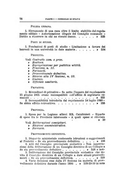 La giustizia amministrativa raccolta di decisioni e pareri del Consiglio di Stato, decisioni della Corte dei conti, sentenze della Cassazione di Roma, e decisioni delle Giunte provinciali amministrative