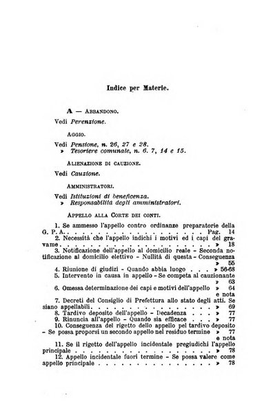 La giustizia amministrativa raccolta di decisioni e pareri del Consiglio di Stato, decisioni della Corte dei conti, sentenze della Cassazione di Roma, e decisioni delle Giunte provinciali amministrative