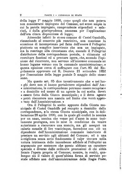 La giustizia amministrativa raccolta di decisioni e pareri del Consiglio di Stato, decisioni della Corte dei conti, sentenze della Cassazione di Roma, e decisioni delle Giunte provinciali amministrative