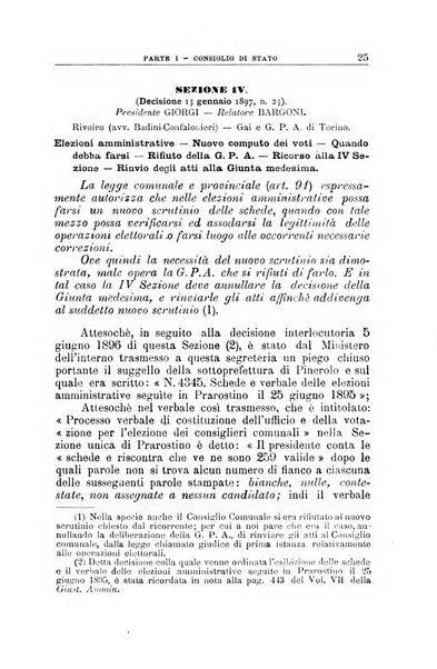 La giustizia amministrativa raccolta di decisioni e pareri del Consiglio di Stato, decisioni della Corte dei conti, sentenze della Cassazione di Roma, e decisioni delle Giunte provinciali amministrative