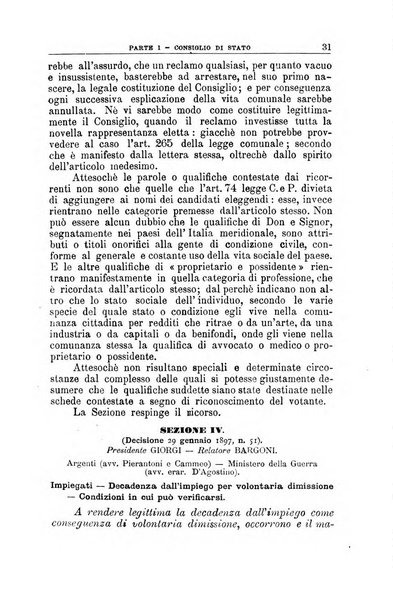 La giustizia amministrativa raccolta di decisioni e pareri del Consiglio di Stato, decisioni della Corte dei conti, sentenze della Cassazione di Roma, e decisioni delle Giunte provinciali amministrative