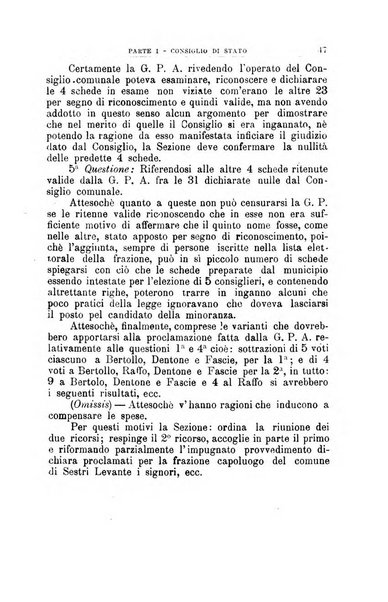 La giustizia amministrativa raccolta di decisioni e pareri del Consiglio di Stato, decisioni della Corte dei conti, sentenze della Cassazione di Roma, e decisioni delle Giunte provinciali amministrative