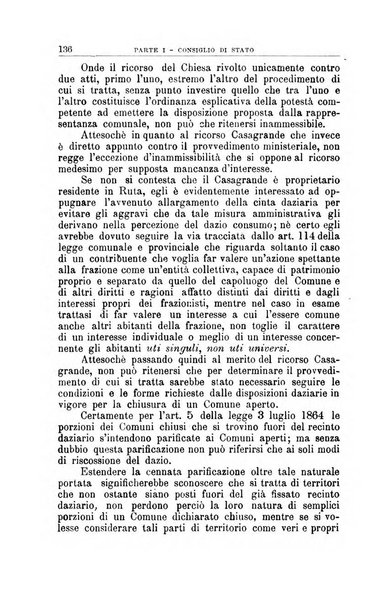 La giustizia amministrativa raccolta di decisioni e pareri del Consiglio di Stato, decisioni della Corte dei conti, sentenze della Cassazione di Roma, e decisioni delle Giunte provinciali amministrative