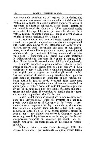 La giustizia amministrativa raccolta di decisioni e pareri del Consiglio di Stato, decisioni della Corte dei conti, sentenze della Cassazione di Roma, e decisioni delle Giunte provinciali amministrative