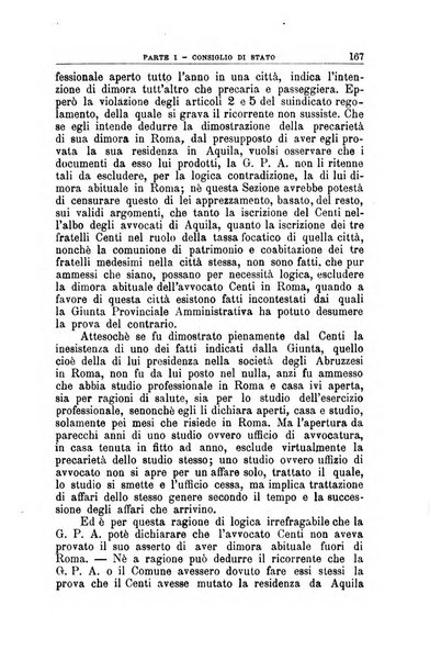 La giustizia amministrativa raccolta di decisioni e pareri del Consiglio di Stato, decisioni della Corte dei conti, sentenze della Cassazione di Roma, e decisioni delle Giunte provinciali amministrative