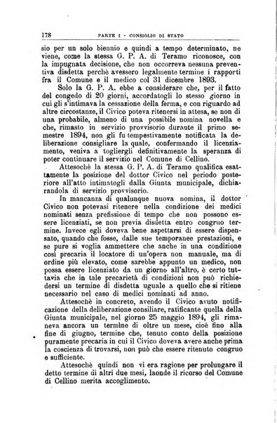 La giustizia amministrativa raccolta di decisioni e pareri del Consiglio di Stato, decisioni della Corte dei conti, sentenze della Cassazione di Roma, e decisioni delle Giunte provinciali amministrative