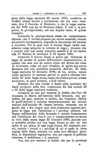 La giustizia amministrativa raccolta di decisioni e pareri del Consiglio di Stato, decisioni della Corte dei conti, sentenze della Cassazione di Roma, e decisioni delle Giunte provinciali amministrative