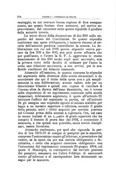 La giustizia amministrativa raccolta di decisioni e pareri del Consiglio di Stato, decisioni della Corte dei conti, sentenze della Cassazione di Roma, e decisioni delle Giunte provinciali amministrative