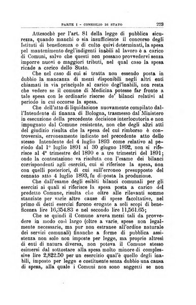 La giustizia amministrativa raccolta di decisioni e pareri del Consiglio di Stato, decisioni della Corte dei conti, sentenze della Cassazione di Roma, e decisioni delle Giunte provinciali amministrative