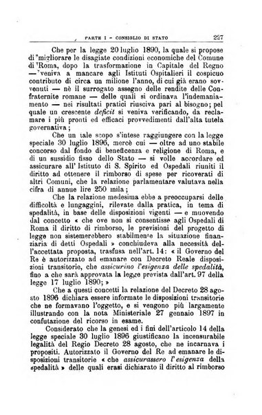 La giustizia amministrativa raccolta di decisioni e pareri del Consiglio di Stato, decisioni della Corte dei conti, sentenze della Cassazione di Roma, e decisioni delle Giunte provinciali amministrative