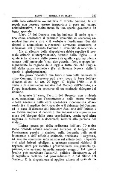 La giustizia amministrativa raccolta di decisioni e pareri del Consiglio di Stato, decisioni della Corte dei conti, sentenze della Cassazione di Roma, e decisioni delle Giunte provinciali amministrative