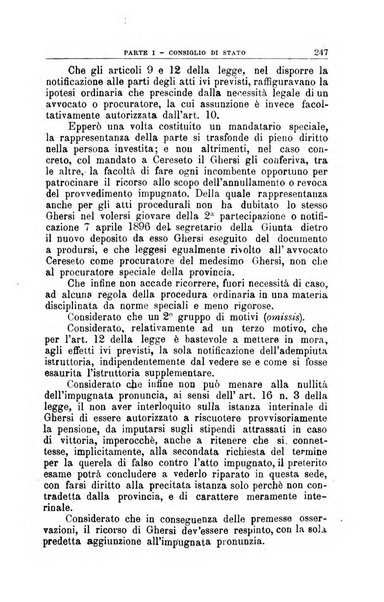 La giustizia amministrativa raccolta di decisioni e pareri del Consiglio di Stato, decisioni della Corte dei conti, sentenze della Cassazione di Roma, e decisioni delle Giunte provinciali amministrative