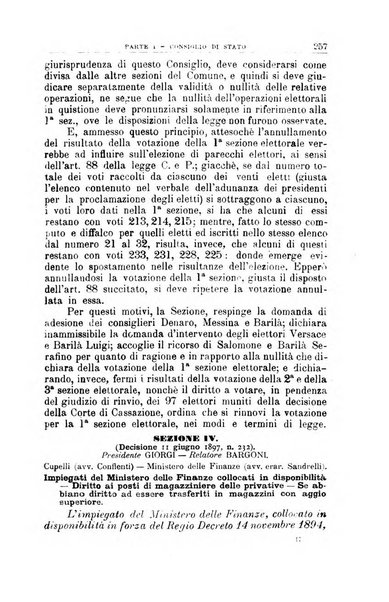 La giustizia amministrativa raccolta di decisioni e pareri del Consiglio di Stato, decisioni della Corte dei conti, sentenze della Cassazione di Roma, e decisioni delle Giunte provinciali amministrative