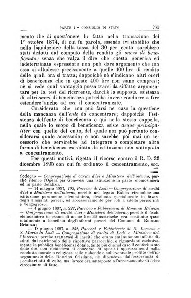 La giustizia amministrativa raccolta di decisioni e pareri del Consiglio di Stato, decisioni della Corte dei conti, sentenze della Cassazione di Roma, e decisioni delle Giunte provinciali amministrative