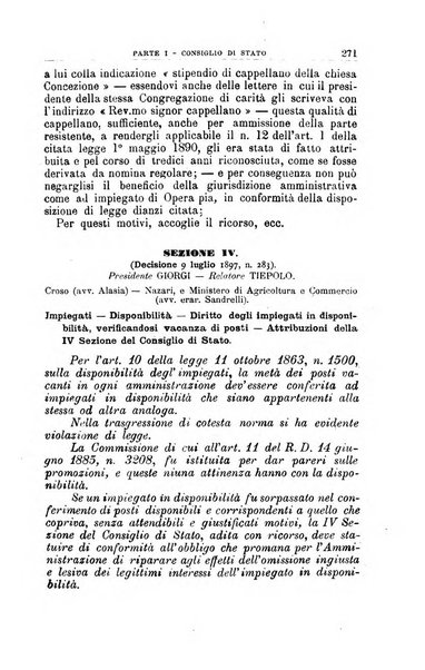 La giustizia amministrativa raccolta di decisioni e pareri del Consiglio di Stato, decisioni della Corte dei conti, sentenze della Cassazione di Roma, e decisioni delle Giunte provinciali amministrative