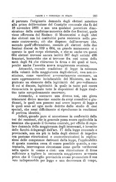 La giustizia amministrativa raccolta di decisioni e pareri del Consiglio di Stato, decisioni della Corte dei conti, sentenze della Cassazione di Roma, e decisioni delle Giunte provinciali amministrative