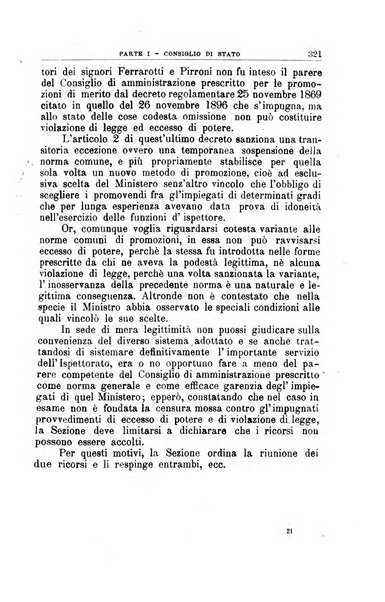 La giustizia amministrativa raccolta di decisioni e pareri del Consiglio di Stato, decisioni della Corte dei conti, sentenze della Cassazione di Roma, e decisioni delle Giunte provinciali amministrative