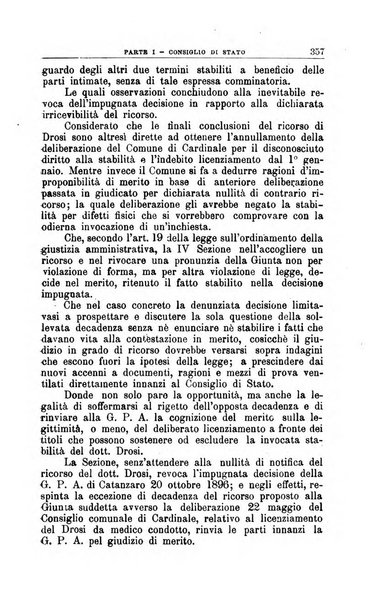 La giustizia amministrativa raccolta di decisioni e pareri del Consiglio di Stato, decisioni della Corte dei conti, sentenze della Cassazione di Roma, e decisioni delle Giunte provinciali amministrative