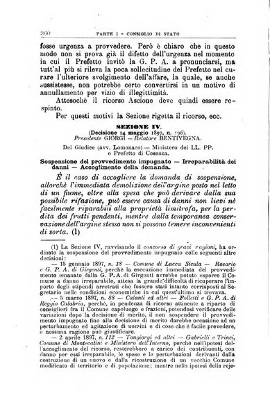 La giustizia amministrativa raccolta di decisioni e pareri del Consiglio di Stato, decisioni della Corte dei conti, sentenze della Cassazione di Roma, e decisioni delle Giunte provinciali amministrative