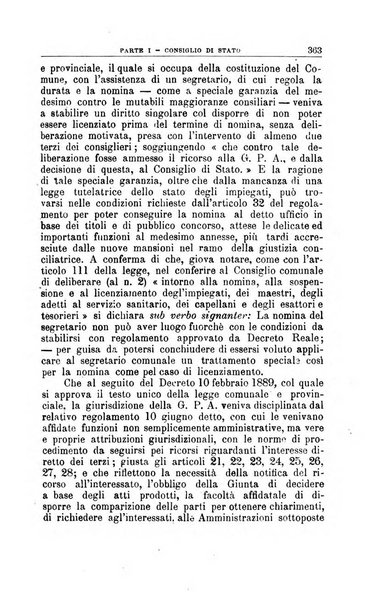 La giustizia amministrativa raccolta di decisioni e pareri del Consiglio di Stato, decisioni della Corte dei conti, sentenze della Cassazione di Roma, e decisioni delle Giunte provinciali amministrative