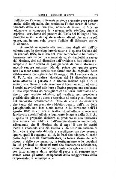 La giustizia amministrativa raccolta di decisioni e pareri del Consiglio di Stato, decisioni della Corte dei conti, sentenze della Cassazione di Roma, e decisioni delle Giunte provinciali amministrative