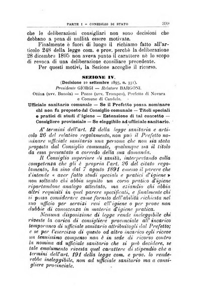 La giustizia amministrativa raccolta di decisioni e pareri del Consiglio di Stato, decisioni della Corte dei conti, sentenze della Cassazione di Roma, e decisioni delle Giunte provinciali amministrative