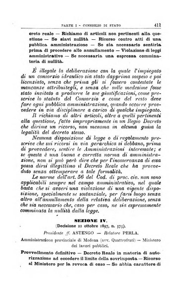 La giustizia amministrativa raccolta di decisioni e pareri del Consiglio di Stato, decisioni della Corte dei conti, sentenze della Cassazione di Roma, e decisioni delle Giunte provinciali amministrative