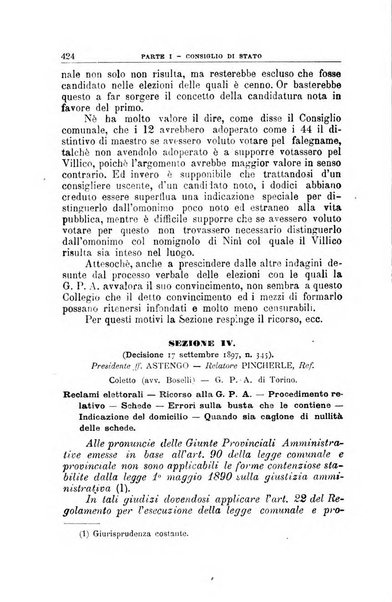 La giustizia amministrativa raccolta di decisioni e pareri del Consiglio di Stato, decisioni della Corte dei conti, sentenze della Cassazione di Roma, e decisioni delle Giunte provinciali amministrative