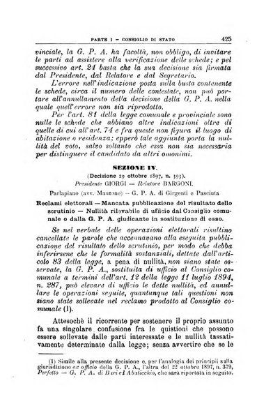 La giustizia amministrativa raccolta di decisioni e pareri del Consiglio di Stato, decisioni della Corte dei conti, sentenze della Cassazione di Roma, e decisioni delle Giunte provinciali amministrative