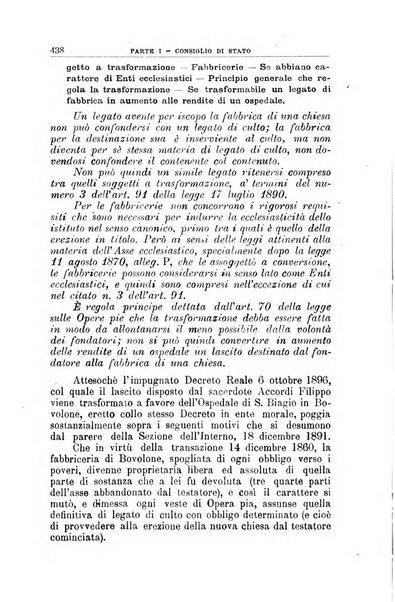 La giustizia amministrativa raccolta di decisioni e pareri del Consiglio di Stato, decisioni della Corte dei conti, sentenze della Cassazione di Roma, e decisioni delle Giunte provinciali amministrative