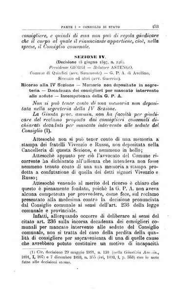 La giustizia amministrativa raccolta di decisioni e pareri del Consiglio di Stato, decisioni della Corte dei conti, sentenze della Cassazione di Roma, e decisioni delle Giunte provinciali amministrative