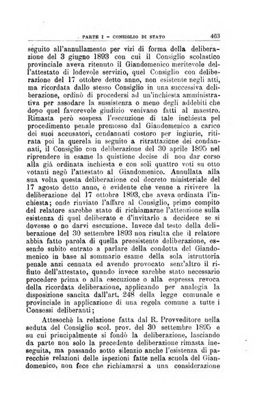 La giustizia amministrativa raccolta di decisioni e pareri del Consiglio di Stato, decisioni della Corte dei conti, sentenze della Cassazione di Roma, e decisioni delle Giunte provinciali amministrative