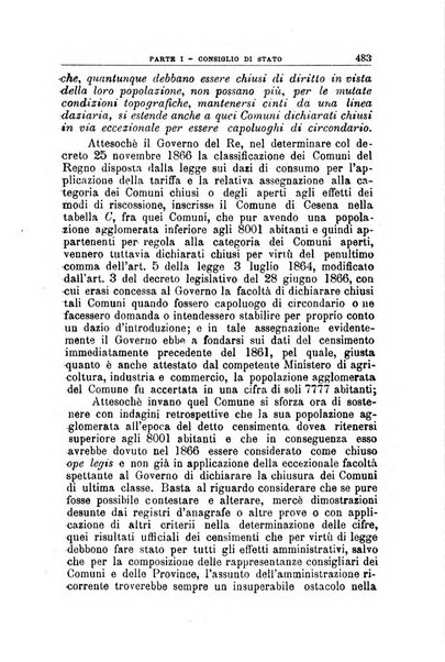 La giustizia amministrativa raccolta di decisioni e pareri del Consiglio di Stato, decisioni della Corte dei conti, sentenze della Cassazione di Roma, e decisioni delle Giunte provinciali amministrative