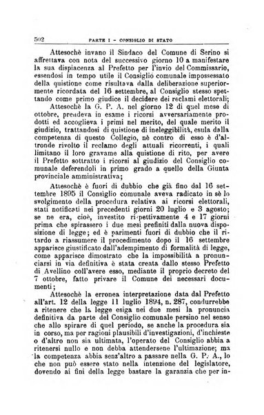 La giustizia amministrativa raccolta di decisioni e pareri del Consiglio di Stato, decisioni della Corte dei conti, sentenze della Cassazione di Roma, e decisioni delle Giunte provinciali amministrative