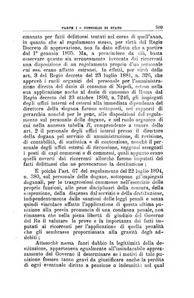 La giustizia amministrativa raccolta di decisioni e pareri del Consiglio di Stato, decisioni della Corte dei conti, sentenze della Cassazione di Roma, e decisioni delle Giunte provinciali amministrative