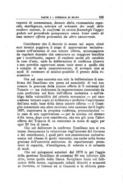 La giustizia amministrativa raccolta di decisioni e pareri del Consiglio di Stato, decisioni della Corte dei conti, sentenze della Cassazione di Roma, e decisioni delle Giunte provinciali amministrative