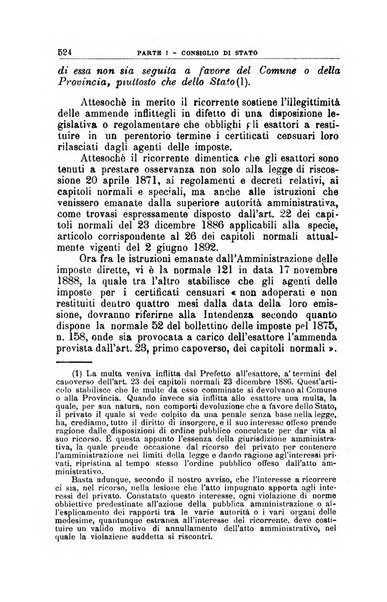 La giustizia amministrativa raccolta di decisioni e pareri del Consiglio di Stato, decisioni della Corte dei conti, sentenze della Cassazione di Roma, e decisioni delle Giunte provinciali amministrative