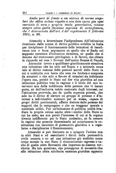 La giustizia amministrativa raccolta di decisioni e pareri del Consiglio di Stato, decisioni della Corte dei conti, sentenze della Cassazione di Roma, e decisioni delle Giunte provinciali amministrative