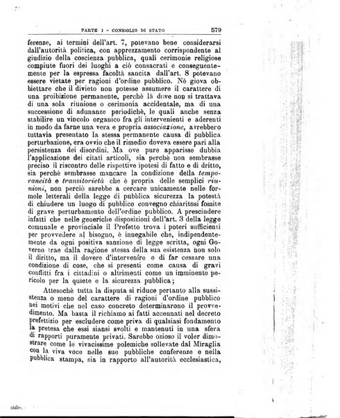 La giustizia amministrativa raccolta di decisioni e pareri del Consiglio di Stato, decisioni della Corte dei conti, sentenze della Cassazione di Roma, e decisioni delle Giunte provinciali amministrative