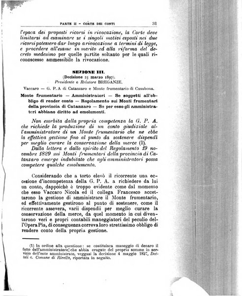 La giustizia amministrativa raccolta di decisioni e pareri del Consiglio di Stato, decisioni della Corte dei conti, sentenze della Cassazione di Roma, e decisioni delle Giunte provinciali amministrative