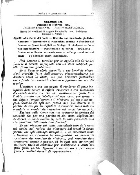 La giustizia amministrativa raccolta di decisioni e pareri del Consiglio di Stato, decisioni della Corte dei conti, sentenze della Cassazione di Roma, e decisioni delle Giunte provinciali amministrative