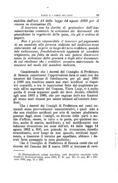 La giustizia amministrativa raccolta di decisioni e pareri del Consiglio di Stato, decisioni della Corte dei conti, sentenze della Cassazione di Roma, e decisioni delle Giunte provinciali amministrative