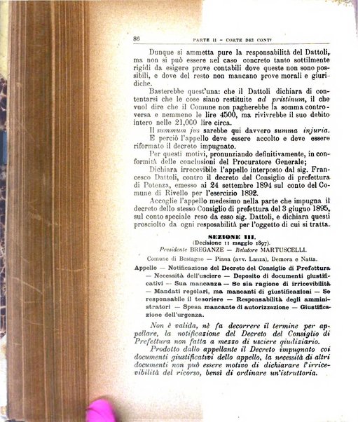 La giustizia amministrativa raccolta di decisioni e pareri del Consiglio di Stato, decisioni della Corte dei conti, sentenze della Cassazione di Roma, e decisioni delle Giunte provinciali amministrative