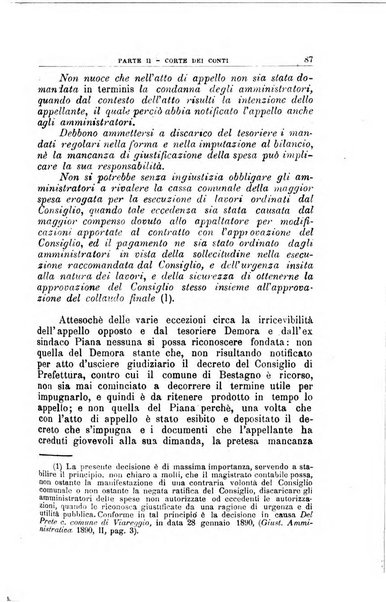 La giustizia amministrativa raccolta di decisioni e pareri del Consiglio di Stato, decisioni della Corte dei conti, sentenze della Cassazione di Roma, e decisioni delle Giunte provinciali amministrative