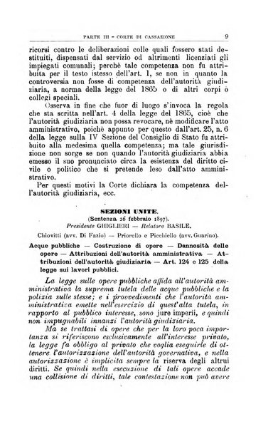 La giustizia amministrativa raccolta di decisioni e pareri del Consiglio di Stato, decisioni della Corte dei conti, sentenze della Cassazione di Roma, e decisioni delle Giunte provinciali amministrative